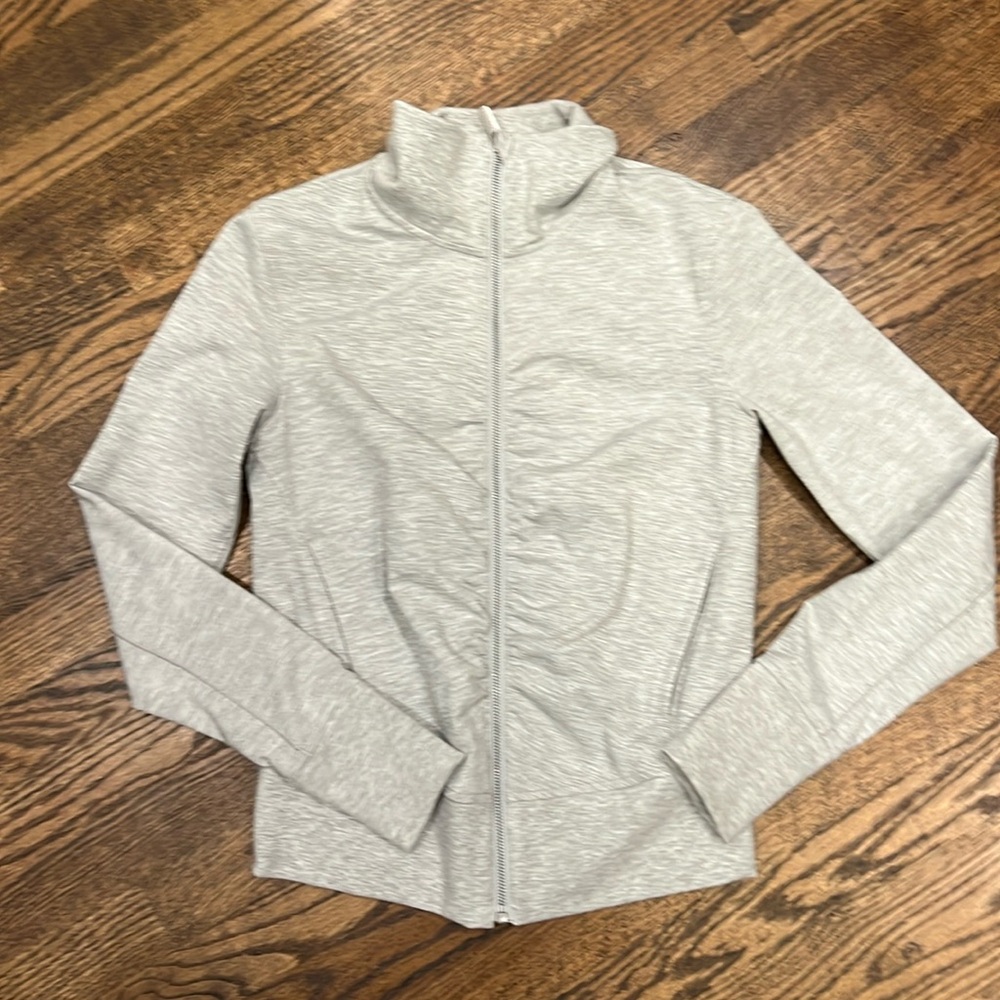 Gray Lululemon zip up jacket- barely used great condition